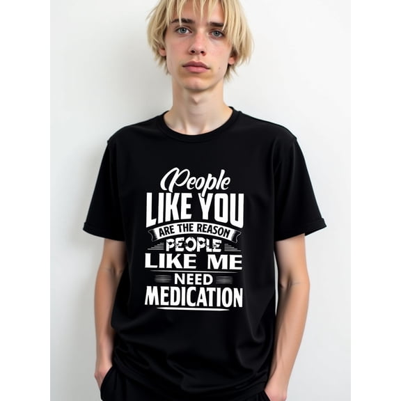 Anti-Social Humor T-Shirt Men round neck T-shirt black short 2026 spring and summer clothing Unique Design Unisex Shirt Crewneck tshirts