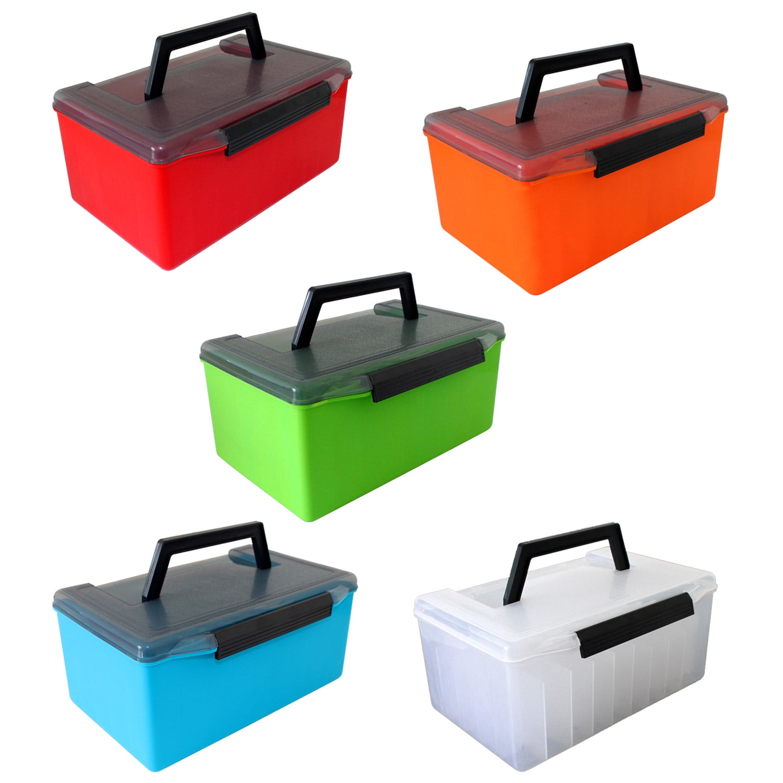 BIBABLYKE Outdoor Fishing Box 52 Grid Plastic Fishing Tackle Box Squid Jig Hard Lures Tool Case Artificial Baits Storage Box