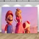 thumbnail image 3 of Fondo de fiesta de princesa Daisy Peach con tema de Super Mario rosa, fondo de cumpleaños para niña, pancarta de estudio fotográfico para baby shower, 3 of 5