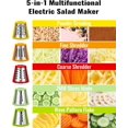 Electric Cheese Grater Salad Shooter,5In1 Electric Slicer For Home