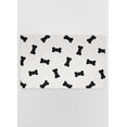 thumbnail image 6 of FloorPops Bones Black and White Washable Mat, 6 of 7
