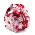 thumbnail image 4 of Japanese Drawstring Bag Coin Purse Lunch Bag Food Pouch Storage Totes Wine Red Cherry, 4 of 8