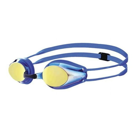 UPC: 3468335510903 | Arena Tracks Jr Mirror Swimming Goggles in Blue Yellow Copper-Blue-Blue Adjustable Size