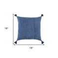 thumbnail image 3 of Navy Solid Tonal Abstract Stripe Throw Pillow, 3 of 7