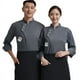 thumbnail image 2 of Ropa de chef Ropa de otoño e invierno de manga larga Ropa de trabajo de catering para hoteles para hombres y mujeres Ropa de trabajo de pastelero Ropa de trabajo de cocina trasera Uniforme, 2 of 6