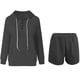 thumbnail image 3 of Puntoco Chándal De Mujer Jersey Conjuntos Deportivos De Dos Piezas Sudaderas con Capucha De Manga Larga Conjunto De Pantalones Cortos Traje con Capucha De Manga Larga Puntoco Puntoco-2030, 3 of 6
