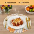 thumbnail image 4 of Orange Pumpkins Fall Round Placemats Set of 2,Braided Polypropylene Place Mats,Thanksgiving Leaves Botanical Rustic Washable Table Mats for Kitchen Dinner Holiday Wedding Party Coffee Table Decor 13", 4 of 9