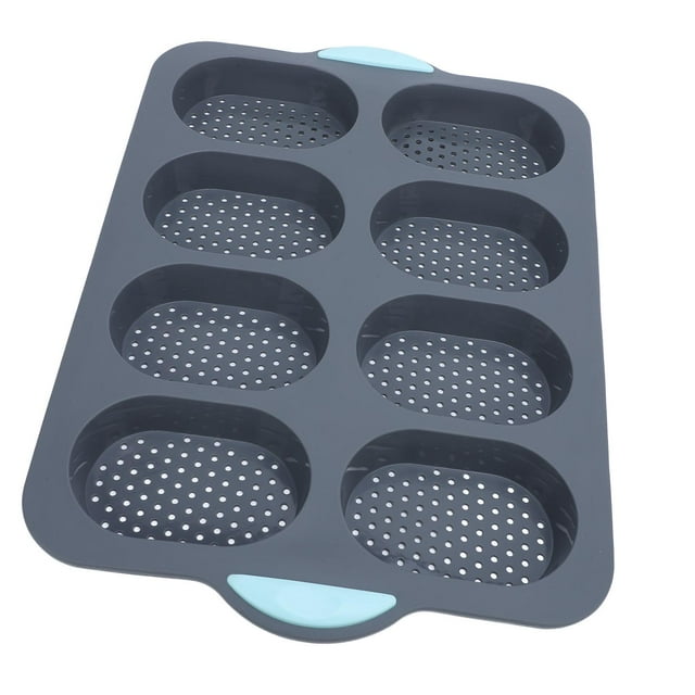 Silicone Bread Pan Nonstick Heat Resistant French Bread Baking Pan Cake Pan with Anti Slip Handles