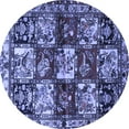 thumbnail image 1 of Ahgly Company Indoor Round Persian Blue Traditional Area Rugs, 7' Round, 1 of 4