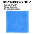 TCP Global Pure Blue Superior Tack Cloths, Paint & Staining LintFree