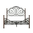 thumbnail image 4 of Weston Home Adison Graceful Scroll Bronze Iron Bed, Queen, 4 of 11
