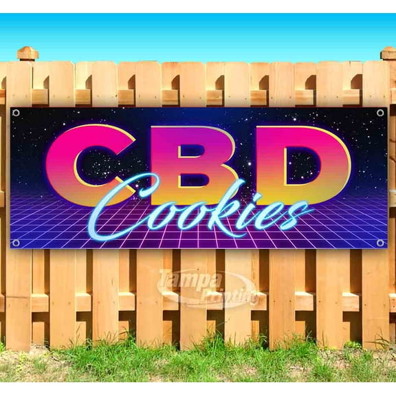CBD Cookies 13 oz Vinyl Banner With Metal Grommets