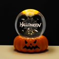 thumbnail image 2 of Halloween Lamp 3D Engraved Pumpkin Base Night Light Decor With /Witch/Cemetery Scene For Halloween Home & Desktop Decoration, 2 of 4