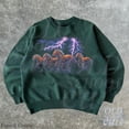 thumbnail image 3 of Thunder Horses Sweatshirt | Vintage Lightning Wild Mustang Pullover, 3 of 6