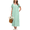 Mint Green, variant on Cotton Nightgown Mumus for women with Nightgowns for Women Soft Sleepshirt Ladies Loungewear with Pockets