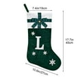 thumbnail image 3 of Fmbmuo Pastel Green Alphabet Stockings - Shatterproof Polyester Christmas Hanging Decorations, 3 of 5