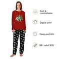 thumbnail image 2 of Soccer Christmas Tree Matching Family Pajamas, Sport Matching Christmas Pj Sets, Christmas Pajamas With Pockets, Size NB - Men 6XL, 2 of 7