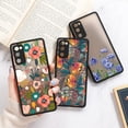 thumbnail image 2 of Funda de flores para Samsung Galaxy S23, S22 Ultra S21 FE S20 FE S10 Plus, protección de lente, Funda trasera transparente mate dura Fivean unisex, 2 of 2