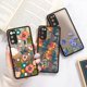 thumbnail image 2 of Funda de flores para Samsung Galaxy S23, S22 Ultra S21 FE S20 FE S10 Plus, protección de lente, Funda trasera transparente mate dura Fivean unisex, 2 of 2
