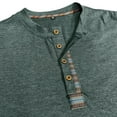 thumbnail image 6 of Youthup Men's Casual Henley Long Sleeve T-Shirt with Four-Button Detail & Color Block Design for Daily Wear, 6 of 6