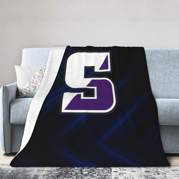 University A of Scranton Logo Fleece Blanket, Very Soft Microfiber Flannel Blanket for Couch Warm and Cozy for All Seasons