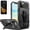 Black, variant on iPhone 13 Mini Case, [Not Fit iPhone 13] With [Tempered Glass Screen Protector Included] Circlemalls 6 Feet Shockproof Heavy Duty Kickstand Cover & Belt Clip-Black