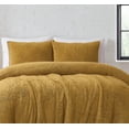 thumbnail image 3 of Brooklyn Loom Marshmallow Plush 100% Microfiber Polyester Mustard 3-Piece King Comforter Set, Solid Casual themed, Adult Bedding, OEKO-TEX Certified, 3 of 8
