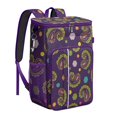 thumbnail image 1 of Colorful Paisley Pattern Insulated Backpack Cooler, Waterproof & Leak Proof, High-Performance Insulation, Perfect for Travel, Camping, and Outdoor Activities, 1 of 6