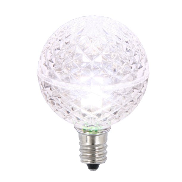 G40 Faceted LED Purewht Bulb E12 25ea