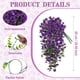 thumbnail image 2 of Flores colgantes artificiales Hrobek de color morado oscuro, 2 unidades, 2 of 7