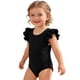 thumbnail image 2 of Traje de baño de una pieza para mujer, conjuntos de bikini para mujer, lindo bikini para niñas pequeñas con espalda descubierta y lazo, traje de baño con protección solar para niño, 2 of 9