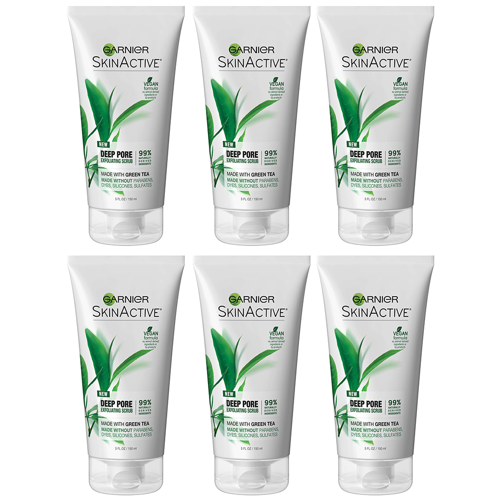 Garnier SkinActive Deep Pore Exfoliating Face Scrub. Gently Clears your