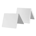 thumbnail image 1 of 12 letreros de pizarra de doble cara borrables para tarjetas de lugar de mesa Blanco, 1 of 9
