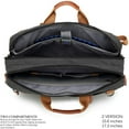 thumbnail image 2 of HLONK Convertible Backpack Shoulder bag Messenger Bag Laptop Case Business Briefcase Leisure Handbag Multi-functional Travel Rucksack Fits 17.3 Inch Laptop For Men / Women / Travel (grey), 2 of 7