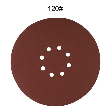 

9 Inch 8 Hole Red Sand 225Mm Velvet-Backed Disc Sandpaper Self-Adhesive Flocking 120#