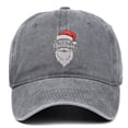 thumbnail image 2 of XIAOCHA Mens Embroidered Washed Baseball Cap Shapeable Brim Farm Ball Hat,Grey, 2 of 3