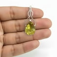 thumbnail image 2 of SATYAVIE JEWELLERY 925 Sterling Silver Lemon Quartz Pendant – Retro Statement Pendant – Artisan Jewelry Gift for Women, 2 of 6