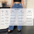thumbnail image 3 of Karymi Jeans for Women Plus Size High Waist Straight Leg, Button Zip Fly Classic Five Pocket Denim Pants, Loose Full Length Wide Trousers, 3 of 6