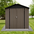 thumbnail image 3 of Tookss Storage Sheds 4ftx6ft Outdoor Storage House With Double Doors Lock Outdoor Utility Tool Shed For Garden Patio Backyard, 3 of 5