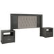 thumbnail image 2 of Recamara Kessa Muebles  Ingrid King Size 5 Piezas Gris, 2 of 17