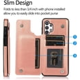 thumbnail image 2 of for Samsung Galaxy A32 5G (Not 4G) Wallet Case with Card Holder,PU Leather Kickstand Card Slots Case Double Magnetic Clasp Durable Shockproof Cover for Samsung Galaxy A32 5G Rose Gold-SK, 2 of 15
