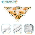thumbnail image 6 of Dog Bandana 1 Pack,Beige Sunflower Letter Pattern Bandanas for Dogs,Cat Bandana,Small/ Large Dog Bandana 2 Size,Dog Bandanas, 6 of 6