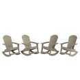 thumbnail image 5 of WestinTrends Tuscany Outdoor Rocking Adirondack Chair (Set of 4), Weathered Gray, 5 of 5