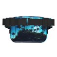 thumbnail image 3 of Balery Hawaiian Beach Pirate Moon Mochila Cinturón para Mujeres y Hombres, Bolsa de Cintura Impermeable de Doble Capa con Correa, 3 of 9
