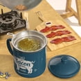 thumbnail image 4 of Envase de grasa para tocino PGYARD, 1,1 kg, esmaltado con colador, 1,4 L, 4 of 8