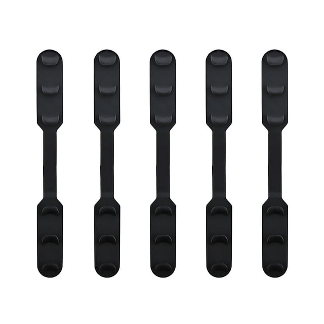 WORGEOUS 5pcs máscara banda extensión hebilla ajustable máscara cuerdas hebilla práctica máscara accesorios para hombres mujeres (negro)