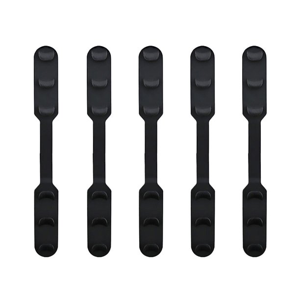WORGEOUS 5pcs máscara banda extensión hebilla ajustable máscara cuerdas hebilla práctica máscara accesorios para hombres mujeres (negro)
