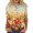 Orange tops for women, variant on Baikeli Womens Clearance Women's 3/4 Sleeve Tops 2024 Summer Pullover Flower Printed T-Shirts Casual V Neck Blouses Loose Button Shirts Petite Tops for Women