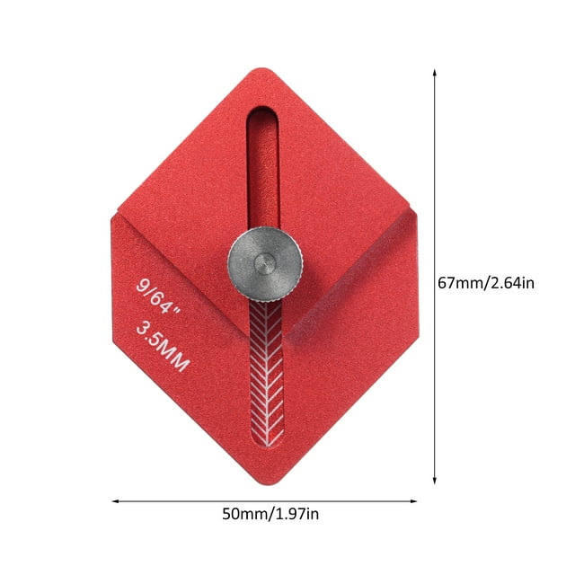 Marking Woodworking Measuring Ruler Trim Carpentry Tools Finishing Work Multi-Tool for Measuring and Marking Short Offsets,CNC-Machined Marking Ruler