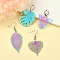 thumbnail image 4 of 20 Pieces Leaf Filigree Charm Pendant Rainbow Stainless Steel Charm Etched Metal Embellishments for Jewelry Necklace Bracelet Making, 4 of 9